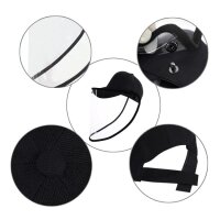 Cyoo Anti-Spuck-Schutz - Baseball Kappe Schwarz mit Transparenter Maske