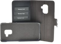 Mike Galeli 2in1 Echtleder Handmade Wallet für Samsung G965F Galaxy S9+ - Schwarz