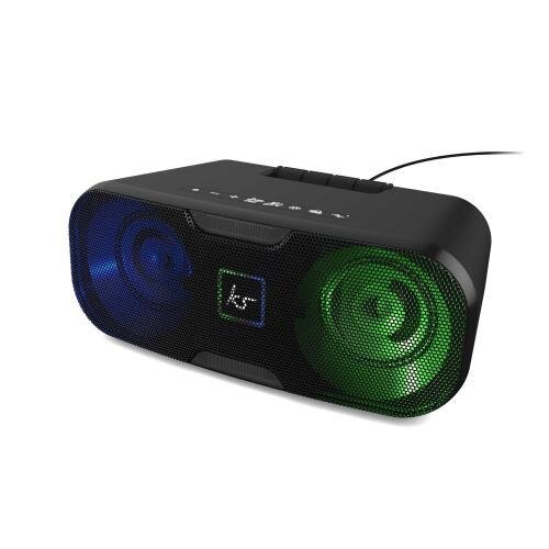KitSound Slam XL Bluetooth Party Light Speaker / Partylautsprecher - Schwarz