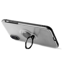 Puro Magnet Ring Cover Silikon Case - Apple iPhone X, Xs - Transparent