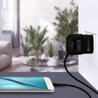Puro Qualcomm QC 3.0 Micro USB Schnellladegerät18W...