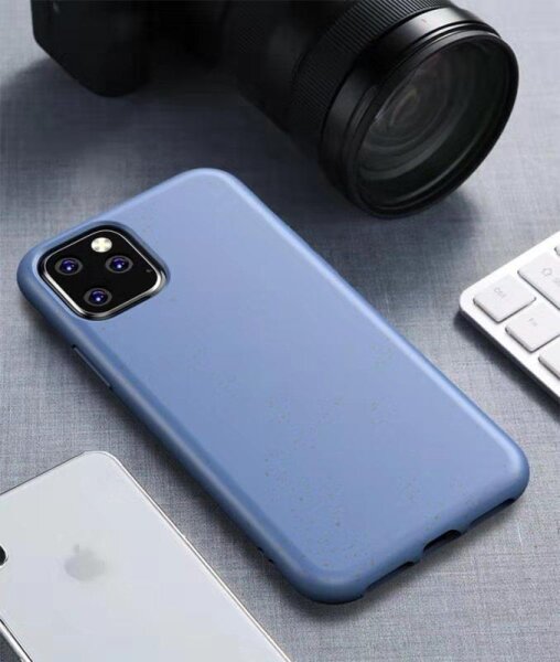 Cyoo BioCase Biologisch abbaubar Cover Hülle Öko für Apple iPhone 12 Pro Max (6.7 Zoll) - Blau