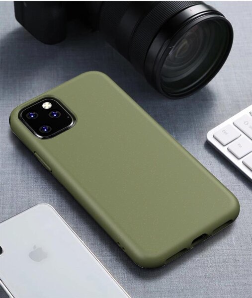 Cyoo BioCase Biologisch abbaubar Cover Hülle Öko für Apple iPhone 12 (6.1 Zoll)/12 Pro - Grün