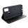 Cyoo Premium Book Case Etui für Apple iPhone 12 Mini (5.4 Zoll) - Schwarz