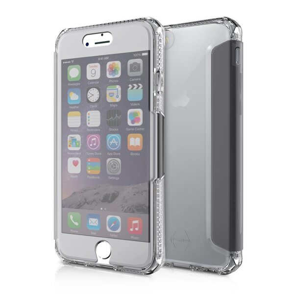 Itskins Spectra Vision Book Cover für Apple iPhone 6, 6s, 7, 8, SE 2020 - Transparent