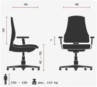 TOPSTAR Bürodrehstuhl Sitness Wellnesschair 10 SI59UG20 - Schwarz