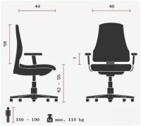 TOPSTAR Bürodrehstuhl Sitness Wellnesschair 10 SI59UG20 - Schwarz