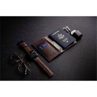 Nomad Passport Wallet Traditional Reisepass Hülle - Braun