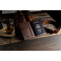 Nomad Passport Wallet Traditional Reisepass Hülle - Braun