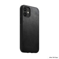 Nomad Rugged Case für Apple iPhone 12 Mini - Black Leather (Schwarz)