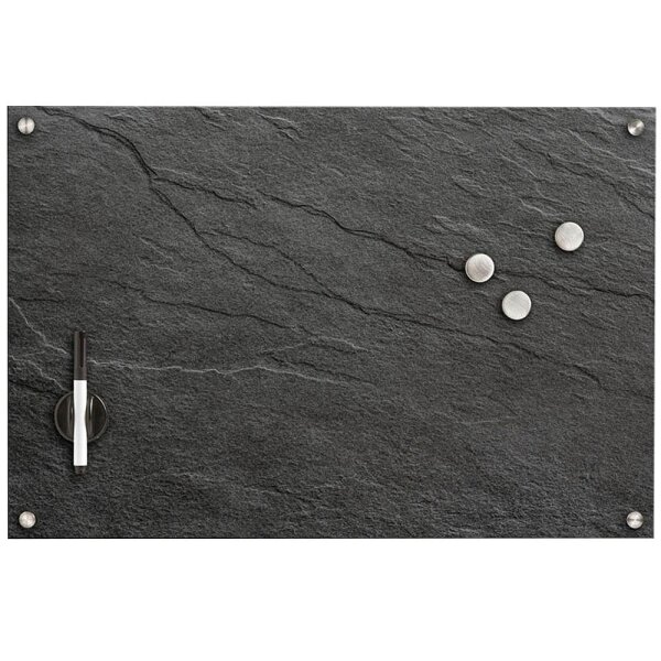 Pizarra magnética de cristal Zeller 60 x 40 cm - antracita