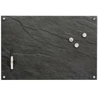 Pizarra magnética de cristal Zeller 60 x 40 cm - antracita