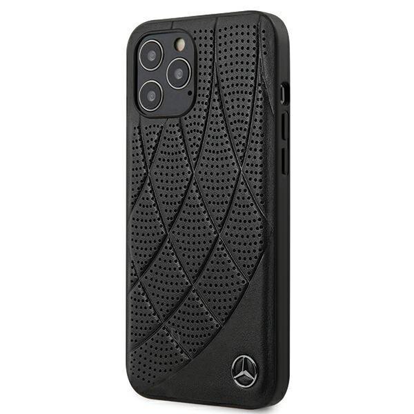 Mercedes Benz Bow Line Hard Case Cover Hülle für Apple iPhone 12 mini (5.4) - Schwarz