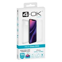 4-OK Glass Duo Protek Case und Glas Schutz für Apple...