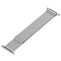 4-OK SMART Watch Band Armband für Apple Watch 38-40mm - Metall Silber