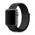 4-OK SMART Watch Band Armband für Apple Watch 38-40mm - Nylon SPORT Schwarz/Grau