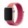 4-OK SMART Watch Band Armband für Apple Watch 38-40mm - Nylon SPORT Pink