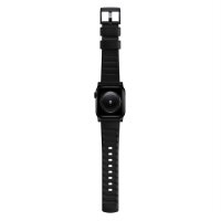 Nomad Modern Strap BLK Active Leather Connector 42/44/45/49mm Pro V2 - Schwarz