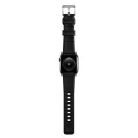 Cinturino Nomad Rugged V2 Bracciale Connettore Argento per Apple Watch 49/45/44/42 mm - Nero