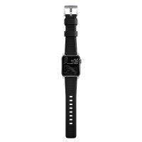 Cinturino Nomad Rugged V2 Bracciale Connettore Argento per Apple Watch 49/45/44/42 mm - Nero
