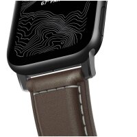 Nomad Traditional Leder Strap Armband (Connector Braun) für Watch 40/38mm - Schwarz