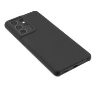 4smarts Liquid Silicone Case Cupertino für Samsung Galaxy S21 Ultra 5G - Schwarz