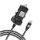 JUKU Lightning KFZ Ladegerät 12W 2.4A Schwarz - MFI - PKW Auto KFZ LKW Womo Schnellladegerät Power Ladegerät Ladekabel