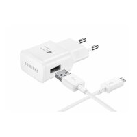 Samsung EP-TA200EWE + Micro-USB - 2Amper - Weiss  Ladegerät Ladekabel Reiselader Adapter Ladekabel
