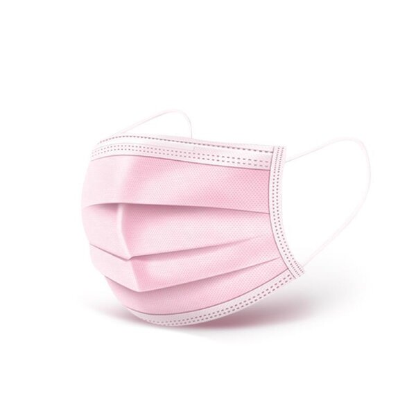 CYOO 50 Stück Einweg Gesichtsmaske - Kinder Nasen und Mundschutz - Rosa