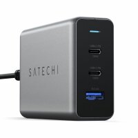 Satechi 100W Type-C PD GaN Compact Charger - Space Gray (Grau)