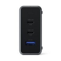 Satechi 100W Type-C PD GaN Compact Charger - Space Gray (Grau)