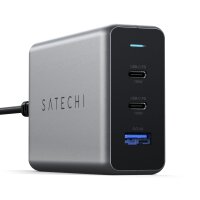 Satechi 100W Type-C PD GaN Compact Charger - Space Gray (Grau)