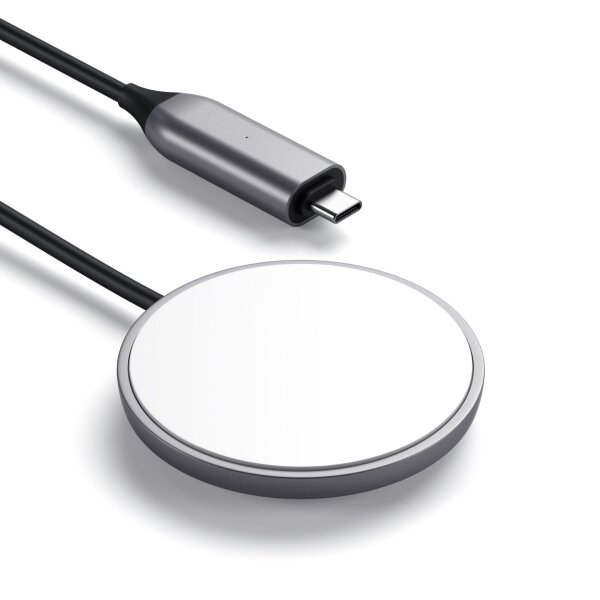 Satechi Magnetic Wireless Charging Cable - Space Gray (Grau)