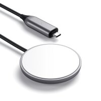 Satechi Magnetic Wireless Charging Cable - Space Gray (Grau)