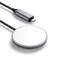Satechi Magnetic Wireless Charging Cable - Space Gray (Grau)