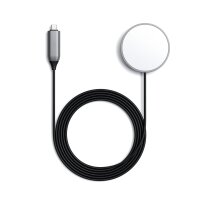Satechi Magnetic Wireless Charging Cable - Space Gray (Grau)