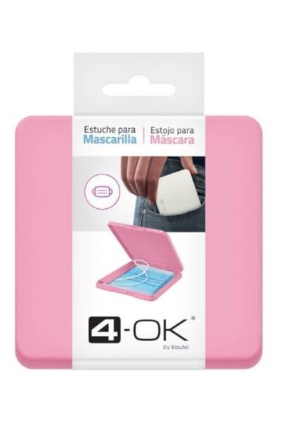 4-OK Schutzhülle für Gesichtsmasken - Pink