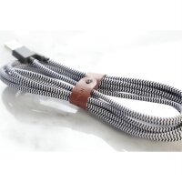 Native Union Belt Cable USB-A auf Lightning - 3m - Zebra