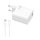 OPPO Warp Charger USB Schnellladegerät 30W + USB Typ-C Kabel in Weiss