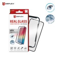 Displex Pro Care Bluelight Filter / Anti-Bacterial Real Glass 3D Echtglas + Rahmen für Apple iPhone 11 Pro/X/Xs