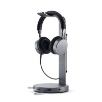 Satechi Aluminum Headphone Stand Hub - Space Grey (Grau)