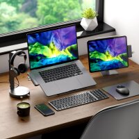 Satechi Aluminum Headphone Stand Hub - Space Grey (Grau)
