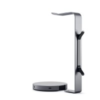Satechi Aluminum Headphone Stand Hub - Space Grey (Grau)