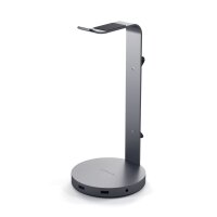 Satechi Aluminum Headphone Stand Hub - Space Grey (Grau)
