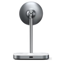 Satechi Magnetic 2-in-1 Wireless Charging Stand - Space Gray (Gray)