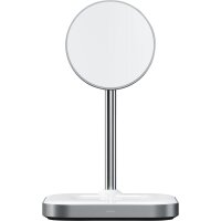 Satechi Magnetic 2-in-1 Wireless Charging Stand - Space Gray (Gray)