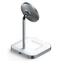 Satechi Magnetic 2-in-1 Wireless Charging Stand - Space Gray (Gray)