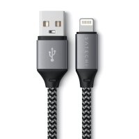 Satechi USB-A to Lightning Short Cable 25 cm - Space Gray (Grau)