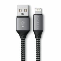 Satechi USB-A to Lightning Short Cable 25 cm - Space Gray (Grau)
