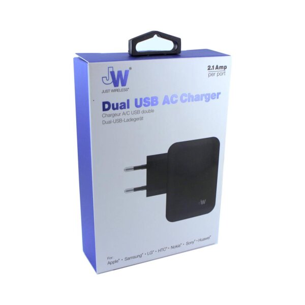 JW JUST WIRELESS - Original - Dual Schnellladegerät - 4.2Amper